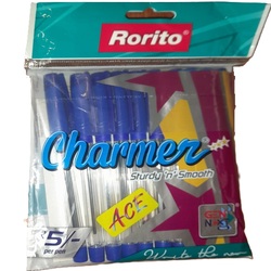 Rorito Charmer ACE Ball Pen Pack of 10 - Blue